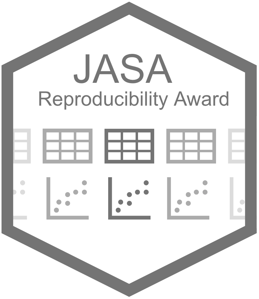 JASA reproducibility award logo